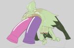 anal anal_fluids anal_masturbation anal_penetration anthro anus bent_over bodily_fluids braided_pigtails breasts butt dildo dildo_in_ass dildo_insertion double_anal double_penetration female fur generation_9_pokemon green_body green_fur hi_res huge_dildo huge_penetration looking_through looking_through_legs mask masturbation meowscarada nintendo nipples nude object_in_ass penetration pink_eyes pokemon pokemon_(species) sex_toy sex_toy_in_ass sex_toy_insertion simple_background skeleton265 small_tail solo tail