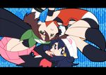  2girls haruka_(pokemon) hikari_(pokemon) matatabi_nia multiple_girls panty_&amp;_stocking_with_garterbelt parody pixiv_manga_sample pokemon style_parody 