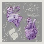  &lt;3 1:1 2022 abdominal_bulge absorption_vore anthro belly big_belly big_breasts big_butt blush breasts bulging_stomach butt comic digestion digital_drawing_(artwork) digital_media_(artwork) duo english_text expansion eyewear felid female female_pred fur glasses growth gynomorph hair heart_tail hi_res huge_breasts huge_butt huge_hips intersex intersex/male latte_(lightlylatte) leopard looking_back male mammal markings nude pantherine purple_body purple_markings raised_tail shaded signature simple_background slightly_chubby snow_leopard spots struggling struggling_prey text thick_thighs tongue tongue_out turo_(turo_dx) vore wide_hips 