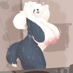  anthro areola bathroom big_breasts big_butt black_lips breasts butt canid canine canis domestic_dog female floppy_ears fur grey_body grey_fur hair hair_over_eyes herding_dog hi_res huge_breasts hyper hyper_breasts kyaramerucocoa lila_bell_(kazukio) lips long_hair mammal nipples old_english_sheepdog open_mouth open_smile pastoral_dog pink_nipples sheepdog slightly_chubby smile solo solo_focus standing thick_thighs wet wet_body wet_fur white_body white_fur 
