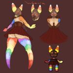  anthro arms_out asymmetrical_arms big_butt blush bottomwear breasts butt butt_pose candy candy_cane candy_cane_ears candy_clothing candy_humanoid chocolate chocolate_body clothed clothing dessert digital_media_(artwork) fake_cat_ears fake_ears female food food_creature food_humanoid fozuna front_view gummy_(food) gummy_worm hi_res huge_butt humanoid living_candy looking_at_viewer looking_back model_sheet open_mouth peanut_butter peanut_butter_body pose rear_view simple_background skirt solo standing thick_thighs tongue tongue_out unusual_anatomy unusual_arms unusual_clothing unusual_legs unusual_tongue weenia 