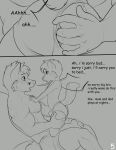  absurd_res anal anal_fingering anthro anus blush bodily_fluids brother brothers bulge canid canine child comic duo english_text fingering fox foxserx greyscale hi_res incest_(lore) male male/male mammal monochrome muscular muscular_male pecs sibling sucking sweat text young 