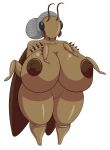 4_arms antennae_(anatomy) anthro areola arthropod big_breasts black_eyes blattodea breasts brown_areola brown_body brown_nipples cockroach female grey_hair hair hi_res huge_breasts hyper hyper_breasts insect mandibles midnight_maid_night multi_arm multi_limb nipples non-mammal_breasts nude ruth_(mmn) solo thegeckoninja zed_technician_games 
