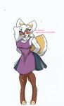  anthro apron big_breasts blush breasts clothing fan_character female fluffy fluffy_tail hi_res kyrie_wilde pace-maker pink_eyes solo 