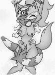  anthro black_and_white breast_grab breasts canid canine canis duo eldelascosquillas eyes_closed female female/female floating_hands groping_breasts hand_on_breast hi_res idw_publishing mammal mask monochrome nude open_mouth sega sonic_the_hedgehog_(comics) sonic_the_hedgehog_(idw) sonic_the_hedgehog_(series) tangle_the_lemur teasing_with_tail tickling tickling_armpits tickling_sides upper_body whisper_the_wolf wolf 