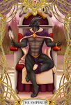  4322chan anthro art_nouveau cape card chair clothed clothing detailed_background dragon emperor framed_picture furniture hi_res holding_object looking_at_viewer male muscular muscular_anthro muscular_male on_chair partially_clothed royalty scalie sitting sitting_on_chair smile smiling_at_viewer solo tarot_card throne western_dragon 