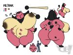  anthro big_breasts big_butt blush breasts busty_feral butt darkboss faceless_character faceless_male female feral floppy_ears generation_2_pokemon hooves horn huge_breasts hyper hyper_breasts long_tail male miltank model_sheet multi_nipple nintendo nipples pokemon pokemon_(species) ruthie_(kazukio) sagging_breasts semi-anthro short_stack size_difference solo teats thick_thighs udders video_games wide_hips 