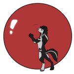  2022 balloon blue_eyes equid equine fur hooves horse inflatable mammal mane solo symrea telegram_sticker white_body 