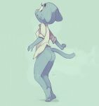 absurd_res anthro bottomless butt cartoon_network clothed clothing edtropolis felid feline female hi_res looking_back mammal nicole_watterson shirt solo the_amazing_world_of_gumball topwear 