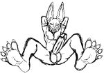  5_toes anthro balls barefoot beerus butt dragon_ball dragon_ball_super dragon_ball_z erection feet foot_ninja15 genitals hi_res humanoid male mature_male nipples nude penis sketch soles solo toes 