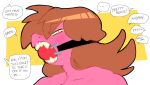  anthro ball_gag bdsm bondage bound deltarune english_text female gag gagged gagged_talk monster oddjuice reptile scalie sketch solo susie_(deltarune) text undertale_(series) video_games 