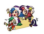  blonde_hair blue_hair children_of_mana green_hair lowres red_hair seiken_densetsu tamber 