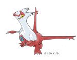  body eyes generation_3_pokemon hi_res invalid_background latias legendary_pokemon nintendo pokemon pokemon_(species) red simple sszssz white yellow 
