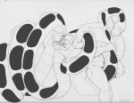  anthro coiling coiling_another coiling_around_body digital_media_(artwork) disney duo equid equine featureless_crotch feral fur hair hi_res horse kaa_(jungle_book) male male/male mammal monochrome nude oreo_(ccjj09) reptile scalie simple_background size_difference sketch snake tacokurt tail the_jungle_book 