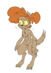  2022 anthro breasts brown_body brown_fur canid canine colored_sketch crotch_tuft female full-length_portrait fur ghoul_school hair hanna-barbera hi_res mammal mhdrawin multi_nipple nipples nude orange_hair portrait scooby-doo_(series) simple_background sketch standing tuft were werecanid werecanine werewolf white_background winnie_werewolf_(ghoul_school) 