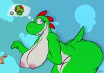  absurd_res anthro areola balls breasts butt cyaturus_(artist) digital_media_(artwork) duo erection female genitals green_yoshi hi_res human humiliation male male/female mammal mario_bros nintendo nipples nude penis penis_humiliation pink_areola pink_nipples scalie simple_background small_penis small_penis_humiliation video_games yoshi yoshi_(character) 