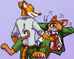  anthro barkinbin bodily_fluids bulge clothed clothing duo flustered frottage genital_fluids geronimo_stilton geronimo_stilton_(series) hi_res lying male male/male male_dominating_male mammal masturbation mouse murid murine on_back partially_clothed precum rodent selfcest sex square_crossover 