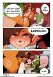  2017 anon anthro canid canine comic duo female fox fur human humanoid juice_box male male/female mammal orange_body orange_fur spanish_text text triuni 