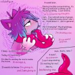  &lt;3 &lt;3_eyes absurd_res ahegao anthro anus blue_hair blush bodily_fluids claws dialogue domestic_cat drooling english_text felid feline felis freckles fur hair hi_res inner_ear_fluff kaitty kaittycat licking looking_pleasured male mammal mind_control nude open_mouth pink_background purple_body purple_eyes purple_fur purple_hair saliva simple_background solo sucking sweat tentacles text tongue tongue_out tuft white_body 