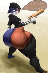  absurd_res anthro big_butt bodily_fluids bubble butt calico_cat calico_cat_humanoid clothed clothing dialogue domestic_cat epic_games fangs felid feline felis female female/female fortnite hi_res huge_butt hyper hyper_butt mammal meow_skulls_(fortnite) miss mottled muscular_thighs narrowed_eyes on partially_clothed piebald solo spelling sweat sweatdrop sweaty_butt the thick_thighs timewastedo video_games wide_hips 