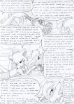  alcohol alcoholic_drink anthro beverage black_and_white bottle bottomwear box canid canine clothing comic container crate dasyuromorph dialogue duo empty_bottle english_text female kitfox-crimson looking_aside looking_at_another looking_at_partner looking_up lying_on_ground male mammal marsupial monochrome novus_(kitfox-crimson) pants resting rumour_(kitfox-krimson) shirt sketch stone_floor stone_wall tank_top text thylacine topwear wall_(structure) wooden_box 