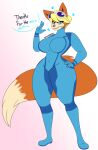  &lt;3 2020 animal_crossing anthro audie_(animal_crossing) big_breasts blonde_hair blue_bodysuit bodysuit breasts canid canine canis clothing dewwydarts dialogue dipstick_tail eyewear eyewear_on_head female fluffy fluffy_tail fur gradient_background hair hand_on_hip hi_res looking_at_viewer mammal markings metroid multicolored_body multicolored_fur nintendo open_mouth orange_body orange_fur rubber rubber_clothing rubber_suit simple_background skinsuit solo standing sunglasses sunglasses_on_head tail_markings tan_body tan_fur teal_eyes thick_thighs tight_clothing two_tone_body two_tone_fur video_games wide_hips wolf zero_suit 