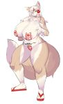  absurd_res anthro aspirindabaitu beauty_mark big_breasts blue_eyes bodily_fluids breasts canid canine canis clothing covering covering_crotch cum cum_covered female footwear genital_fluids hi_res huge_breasts mammal messy pubic_tattoo sandals solo tagme tattoo wolf 