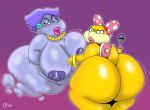  anthro big_breasts big_butt breasts bubble_butt butt duo female female/female hi_res humanoid koopaling lipstick madame_flurrie makeup mario_bros mr_otter_breath nintendo nipples nude paper_mario thick_thighs video_games wendy_o._koopa 