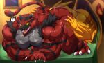  abs absurd_res anal anthro bastroceive biceps big_muscles blue_eyes butt butt_grab charizard claws dragon duo felid fur generation_1_pokemon generation_7_pokemon hand_on_butt hi_res huge_muscles incineroar male male/male mammal membrane_(anatomy) membranous_wings muscular muscular_anthro muscular_male nintendo nipples nude oral orange_body orange_scales pecs penetration pokemon pokemon_(species) red_body red_fur rimming scales scalie sex toe_claws vein veiny_muscles video_games wings 