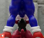  3d_(artwork) anthro anus backsack balls big_butt blue_body blue_fur bodily_fluids bottomless butt camseven chip_(sonic) clothed clothing deep_throat digital_media_(artwork) duo english_text erection eulipotyphlan fur genitals girly gym hair hedgehog hi_res irrumatio kneeling male male/male male_penetrated male_penetrating male_penetrating_male mammal mostly_nude oral oral_penetration penetration penile penis rear_view red_body red_fur sega sex size_difference sonic_the_hedgehog sonic_the_hedgehog_(series) sonic_unleashed standing sweat sweaty_balls sweaty_butt sweaty_genitalia sweaty_legs sweaty_penis sweaty_thighs teapot_(body_type) text thick_thighs topwear unknown_species watermark white_hair wide_hips wings 