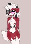  animal_humanoid anthro big_nipples breasts fan_character female flat_colors generation_7_pokemon hi_res horny humanoid lycanroc nintendo nipples original_characters pokemon pokemon_(species) pokemon_humanoid pokemorph solo video_games 