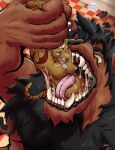  anthro duo felid feline held_up hi_res in_mouth jagg jaspershiba larger_pred lion male male/male mammal oral_vore pantherine prey raised_arm vore 