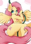  2019 5_fingers anthro anthrofied blue_eyes breasts cutie_mark digital_media_(artwork) equid equine eyebrows eyelashes feathered_wings feathers female fingers fluttershy_(mlp) friendship_is_magic genitals hair hasbro hi_res humanoid_hands instastruckt mammal medium_breasts my_little_pony nipples nude open_mouth open_smile pegasus pink_hair pink_nipples pink_tail pussy smile spread_wings thick_thighs wings yellow_body yellow_feathers 
