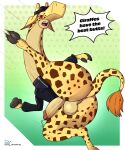  absurd_res action_pose angry animal_humanoid anthro anus balls big_butt big_ears blush bodily_fluids bottomless butt clenched_hands clothed clothing dialogue erection fist fur genital_fluids genitals giraffe giraffe_humanoid giraffid giraffid_humanoid green_background halftone halftone_background hat headgear headwear hi_res hooves humanoid humanoid_genitalia hybrid jacket kaku_(one_piece) kick long_neck male mammal mammal_humanoid motion_lines open_mouth partially_clothed pattern_background penis pony_dreaming pose precum precum_string raised_leg raised_tail shirt simple_background solo speech_bubble spots spotted_body spotted_fur spread_legs spreading tail_tuft teeth text tongue topwear tuft undershirt wide_hips yelling yellow_body yellow_fur zipper 
