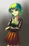  0chan.ru green_hair mascot null-tan ru-chans skirt 
