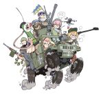  2girls 4boys ak-74m all-terrain_vehicle ammunition_pouch armband armored_vehicle assault_rifle balaclava beanie black_eyes black_hair blonde_hair blue_armband blue_eyes breast_tattoo breasts broken_glass broken_window brown_eyes bullet_hole bulletproof_vest camera cigarette combat_helmet cossack cossack_(polish_anon) crest dirt drawfag driving drone explosive facial_hair fgm-148_javelin forest_diver glass grenade grey_hair gun hat helmet humvee kalashnikov_rifle leaning_forward load_bearing_vest looking_at_screen machine_gun marichka mazepynka medium_breasts military military_combat_uniform military_fatigues military_hat military_operator military_patch military_uniform motor_vehicle multiple_boys multiple_girls muscular muscular_male mustache non-web_source original pink_hair pkm pouch quadcopter rifle russo-ukrainian_war second-party_source sharp_teeth simple_background smoking soldier speech_bubble spinning swastika swastika_tattoo tattoo teeth third-party_edit torn_flag ukraine ukrainian_flag unlit_cigarette_in_mouth vehicle_focus weapon wheel white_background 
