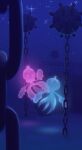 bioluminescence chain commentary english_commentary explosive frillish frillish_(female) frillish_(male) glowing highres mine_(weapon) naval_mine no_humans pipulp pokemon pokemon_(creature) pokemon_focus see-through_body shipwreck sparkle underwater 