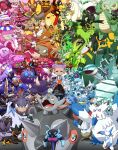  1girl :3 abomasnow absurdly_detailed_composition absurdres alomomola alternate_color arctibax armarouge arrokuda avalugg banette barraskewda baxcalibur beartic bisharp black_gloves bramblin bronzor camerupt carkol ceruledge cetitan cetoddle charcadet clodsire closed_eyes closed_mouth collared_shirt colorful commentary copperajah cufant dark_skin deerling deerling_(summer) deino_(pokemon) diglett donphan double_bun dragonite dratini dugtrio english_commentary espeon eyelashes fingerless_gloves flaaffy flamigo floette floette_(red_flower) florges florges_(red_flower) frigibax frosmoth gabite gardevoir gholdengo gible gimmighoul gimmighoul_(chest) glaceon gloves grumpig gumshoos hair_bun hawlucha heracross highres honchkrow hydreigon impidimp jumpluff kilowattrel kingambit litleo long_sleeves lucario luxray lycanroc lycanroc_(midday) mabosstiff masquerain mole mole_under_eye mole_under_mouth murkrow naranja_academy_school_uniform necktie orange_necktie orange_pants orthworm palafin palafin_(hero) paldean_wooper pants pawniard pineco pokemon pokemon_(creature) pokemon_focus pokemon_sv purple_hair pyroar pyroar_(male) rabsca rellor rockruff rotom rotom_(normal) sawsbuck sawsbuck_(winter) school_uniform scizor scyther shinx shiny_pokemon shirt shroodle sinksanksockie skiploom skuntank slowbro slowking smile snover spidops stantler stunky sudowoodo suspenders sylveon tarountula tatsugiri tatsugiri_(droopy) tatsugiri_(stretchy) toedscool toedscruel toxel toxicroak tynamo umbreon v-shaped_eyebrows venonat vigoroth voltorb wattrel weavile white_shirt yungoos zangoose zweilous 