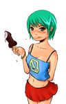  0chan.ru food green_hair ice-cream ice_cream mascot null-tan ru-chans skirt 