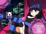  blush breasts cleavage dress goth gothic panty_&amp;_stocking_with_garterbelt smile stocking_(character) stocking_(psg) 