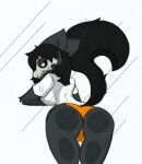  anthro big_breasts big_butt breasts butt clothing female glass hi_res mask pace-maker panties scp-1471 scp-1471-a scp_foundation skull_mask solo thick_thighs underwear 