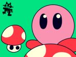  andromorph animated anthro blob_creature bouncing dancing fungus happy innuendo intersex kiddy_cat kirby kirby_(series) low_res machine male mushroom nintendo not_furry robot solo video_games 