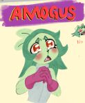  among_us_eyes anthro cartoon_network clothing digital_media_(artwork) female fink_(ok_k.o.!_lbh) fur gloves green_body green_fur green_hair hair handwear hi_res humor kakfox mammal meme murid murine nakomiv ok_k.o.!_let&#039;s_be_heroes rat rodent simple_background solo young 