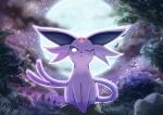  :&lt; absurd_res amazing_background ambiguous_gender arima_mira big_ears blue_inner_ear blue_sclera cloud colored detailed_background digital_media_(artwork) eeveelution espeon felid feline feral forehead_gem forest forked_tail front_view full-length_portrait full_moon fur gem generation_2_pokemon glowing glowing_eyes grass hi_res kemono landscape looking_at_viewer low-angle_view mammal monotone_body monotone_ears monotone_fur monotone_tail moon nature night nintendo no_pupils one_eye_closed outside pink_body pink_ears pink_fur pink_tail plant pokemon pokemon_(species) portrait purple_nose quadruped rock shaded sitting sky solo star starry_sky tree tuft unusual_anatomy unusual_tail video_games white_eyes wink 