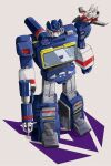  bird decepticon eagle emblem energy_gun highres insignia laserbeak mecha no_humans non-humanoid_robot raphauditore robot robot_animal science science_fiction sitting_on_shoulder sketch soundwave_(transformers) transformers weapon white_background 