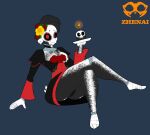  2020 accessory animatronic anthro avian bird black_body black_sclera bodypaint candle catrina_toy_chica chicken choker clothing cupcake day_of_the_dead digital_drawing_(artwork) digital_media_(artwork) dress face_paint feathers female fire five_nights_at_freddy&#039;s five_nights_at_freddy&#039;s_2 five_nights_at_freddy&#039;s_ar flower flower_accessory flower_in_hair food galliform gallus_(genus) hair hair_accessory hi_res holding_plate jewelry machine necklace panties phasianid plant pupils red_pupils robot scottgames simple_background skull_accessory smile solo tail_feathers toy_chica_(fnaf) underwear upskirt video_games white_pupils zhenai 