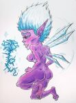  breasts erch_toons fairy feet female hair hi_res humanoid_pointy_ears insect_wings internal nipples simple_background sketch solo toony white_hair wings 