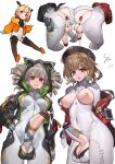  3girls arms_behind_back artist_name ass ass-to-ass bangs bar_censor barcode blonde_hair blue_eyes bodysuit breasts breath brown_eyes brown_hair cameltoe censored cocoritter_(tower_of_fantasy) condom condom_on_penis covered_navel cowboy_shot cum cum_on_ass cum_on_body drill_hair erection futanari grey_hair hair_ornament hairclip hand_on_hip hat heart heart-shaped_pupils heterochromia highres hood hood_up hooded_jacket impossible_bodysuit impossible_clothes jacket looking_at_viewer medium_breasts medium_hair mi-a_(tower_of_fantasy) multiple_girls nipples open_mouth penis pubic_hair pussy_juice red_eyes saliva saliva_trail shiro_(tower_of_fantasy) signature skin_tight sparse_pubic_hair stmast symbol-shaped_pupils tears tower_of_fantasy twin_drills zipper 