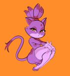  anthro big_butt blaze_the_cat breasts butt cat_o&#039;_nine_tails_(artist) domestic_cat felid feline felis female fur hi_res mammal pink_body pink_fur sega simple_background small_breasts solo sonic_the_hedgehog_(series) thick_thighs 