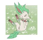  anthro dorrian eeveelution female feral generation_4_pokemon genitals hi_res leafeon nintendo pokemon pokemon_(species) pussy solo video_games 